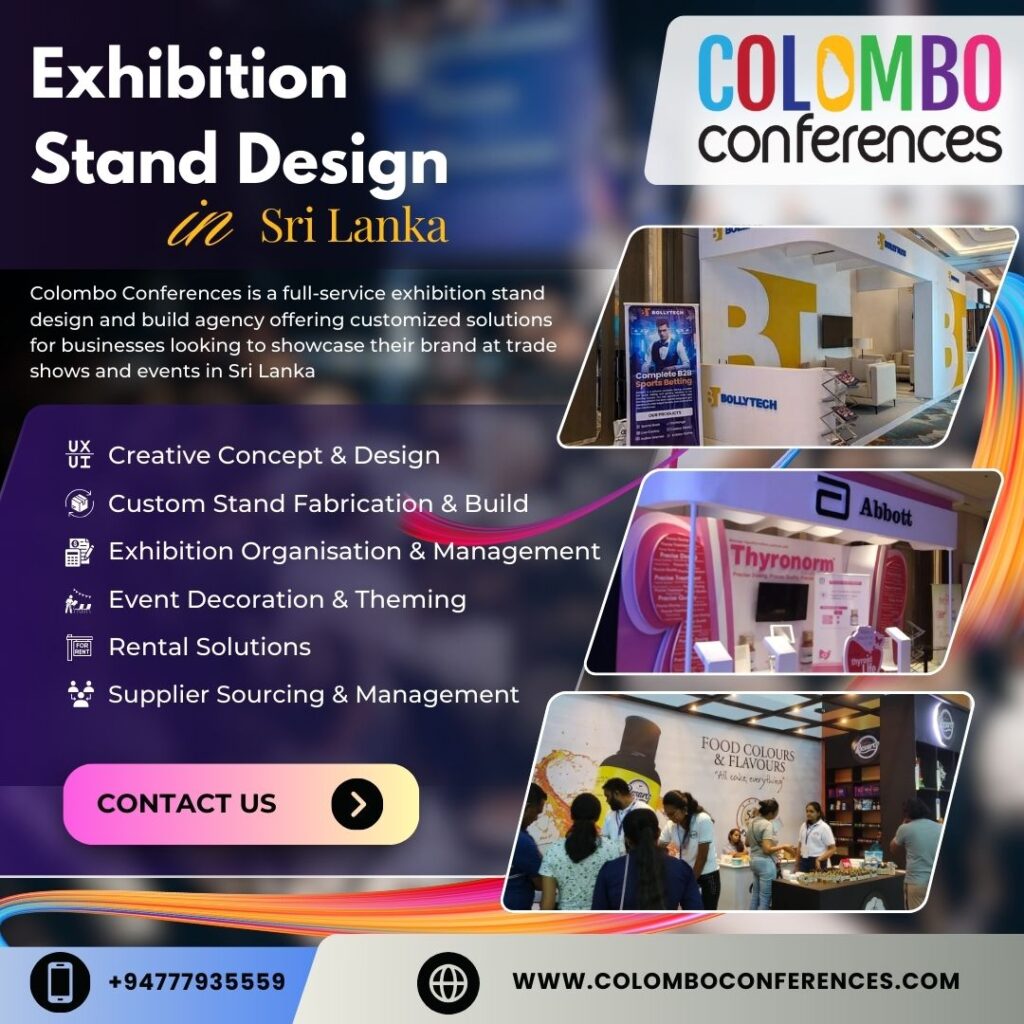 custom exhibition stand design Sri Lanka for tech expo